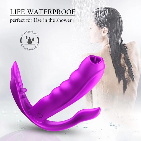 Вибростимулятор Silicone Panty Vibrator USB 7 Function / Heating Sex Aura | Зображення 6