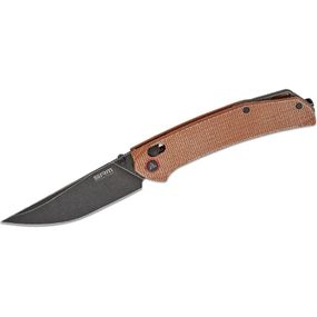 Нож SRM Asika, Sandvik 14C28N, мікарта, чорно-коричневий (411L-MN)