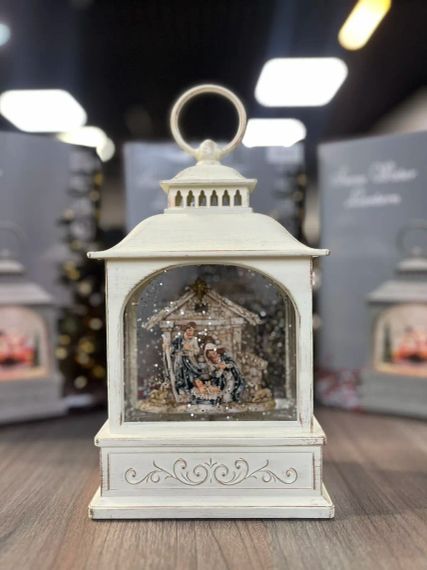 Рождественская ночь Новогодний музыкальный фонарь ночник с подсветкой Xmas 24072D | Зображення 1