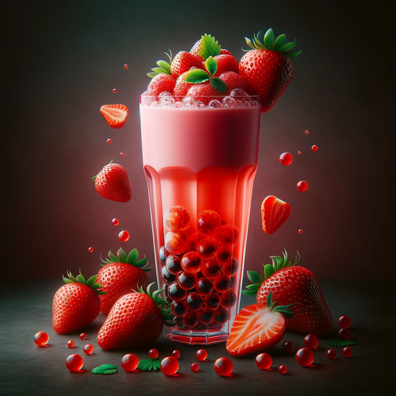 Bubble tea Перлини Полуниця 3.2 кг TM BoBoQ | Зображення 1