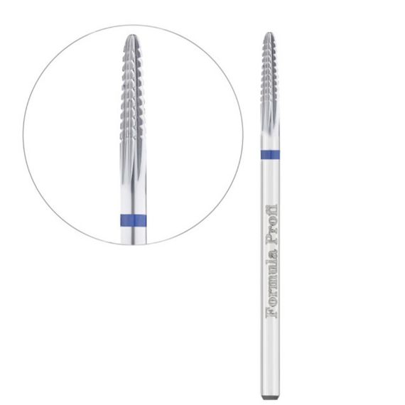 Фреза твердосплавная ТАЙФУН для выпила ногтя синяя Formula Profi