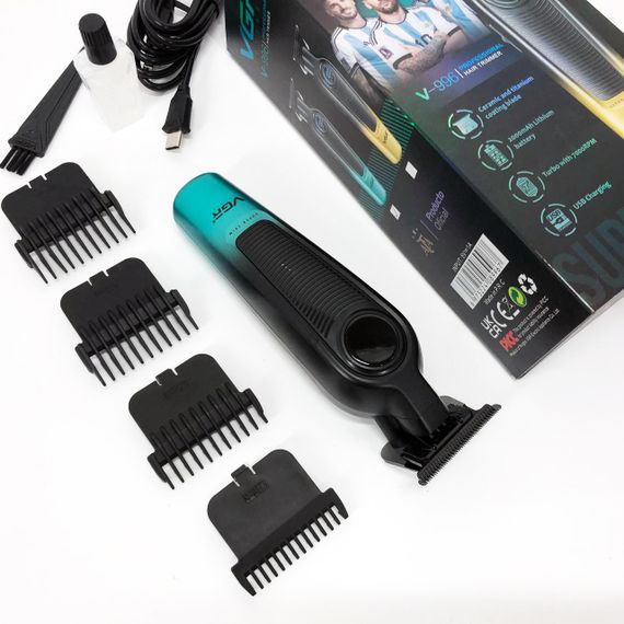 Машинка для стрижки окантовки VGR, Набір для стрижки волосся на акумуляторі Електромашинка UW-52 | Зображення 3