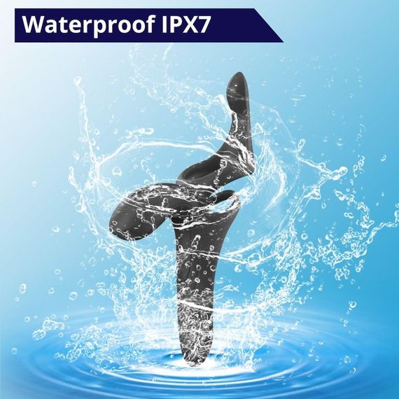 Вібраційне кільце - Erospace Men’s Play Vibrating Cock Ring With Clitoral & Taint Stimulation B11 sexstyle | Зображення 8