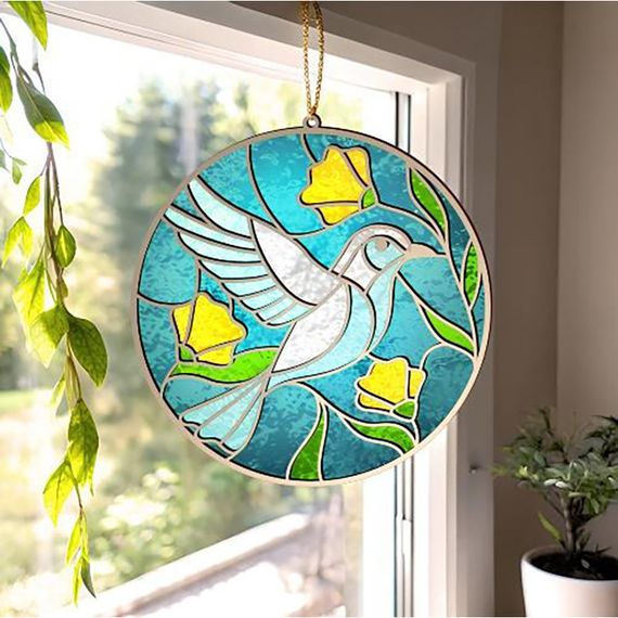 Набір для вітражного живопису за номерами "Весна прилетіла" FDSGK-008 | Зображення 2