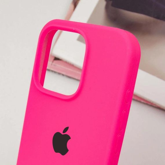 Чохол Silicone Case Full Protective (AA) для Apple iPhone 14 Pro (6.1") Рожевий / Barbie pink | Зображення 3