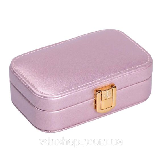 Скринька для прикрас з еко шкіри 12×7.5×4 см із застібкою органайзер для ювелірних виробів HP-5-34P | Зображення 3