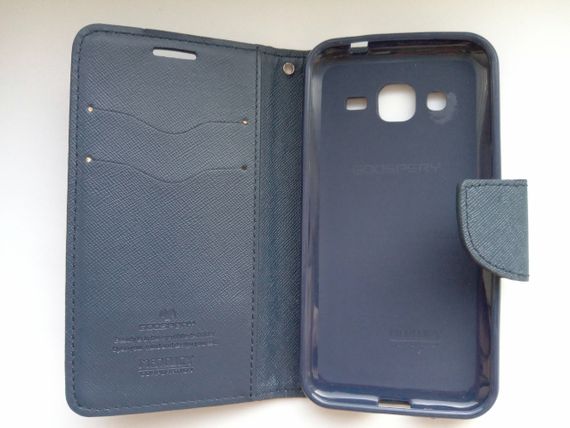 Чохол-книжка Goospery для Samsung J200 синій | Зображення 2