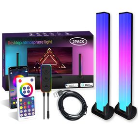 Настільна LED лампа RGB 5V Panel 1 Bluetooth dual pack USB interface with app Black