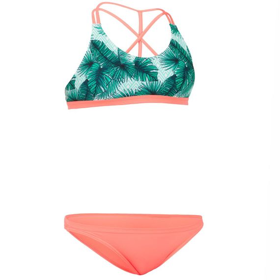 ВЕРХ КУПАЛЬНИКА BONDY 500 ДЛЯ СЕРФІНГУ - ЗЕЛЕНИЙ - 7-8 р 123-130 см | Зображення 2