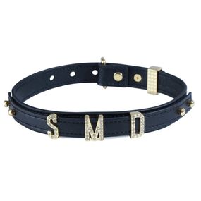 Ошейник LOCKINK Dark DIY Alphabet Collar Черный One Size
