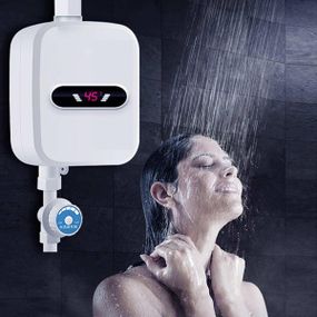 Термостатический водонагреватель RX-021 с душем и LCD экраном 3500W 60°C