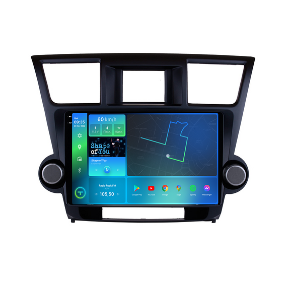 Штатна магнітола Torssen 2K Toyota Highlander XU 40 2010-2016 F10464 4G Carplay DSP | Зображення 1
