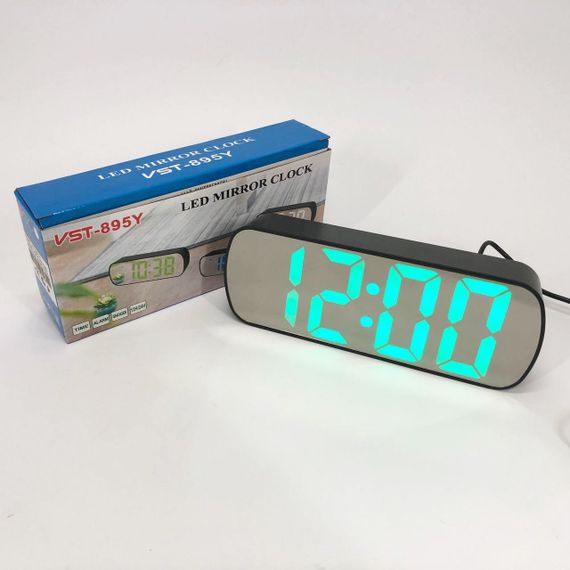 Годинник мережевий електронний світловий настільний, Електронний настільний годинник digital ZG-64 | Зображення 3