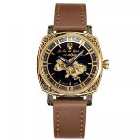 Жіночий годинник Awarder 021 Де би не була Gold-Black-Brown