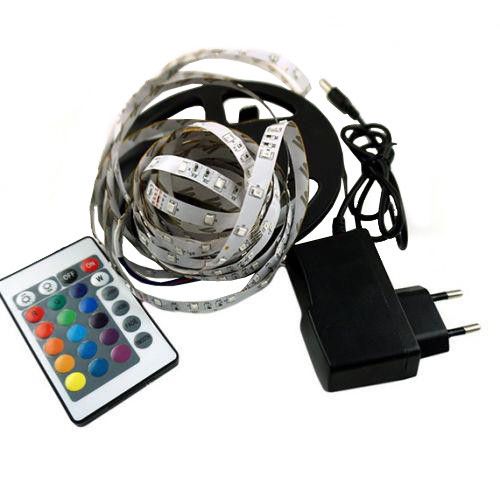 Светодиодная RGB лента Venom SMD 5050 5м 12V IP20 RGB (VST-5050120600-RGB) с пультом и блоком питания | Зображення 2