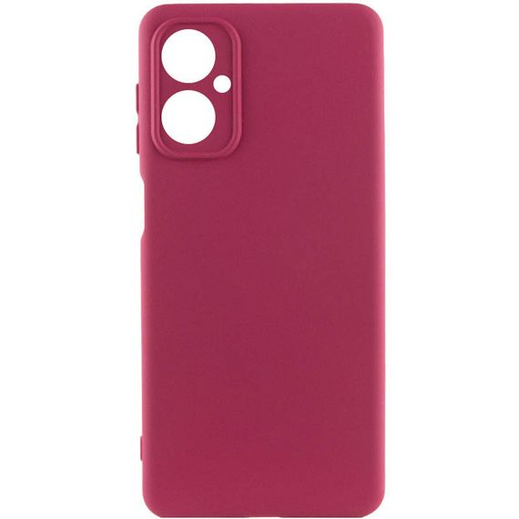 Чехол Silicone Cover Lakshmi Full Camera (A) для TECNO Spark 9 Pro (KH7n) Бордовый / Marsala