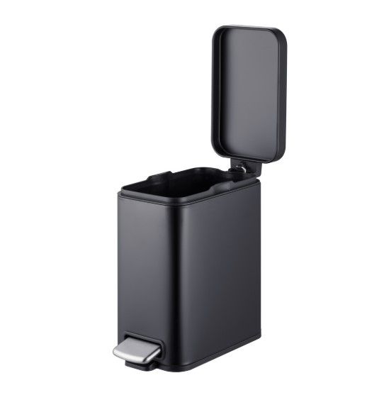 Відро для сміття Mixxus Premium Quadro-TC0105 Black з плавним закриттям, прямокутне, 5 л, чорний (MI7061) | Зображення 3