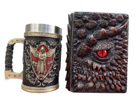 Подарунковий набір Кухоль 3D Архангел і Блокнот 3D «Око Пламінного Дракона»