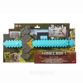 Бриллиантовый меч и Кирка из Майнкрафт 2-в-1 Оригинал Mattel Minecraft