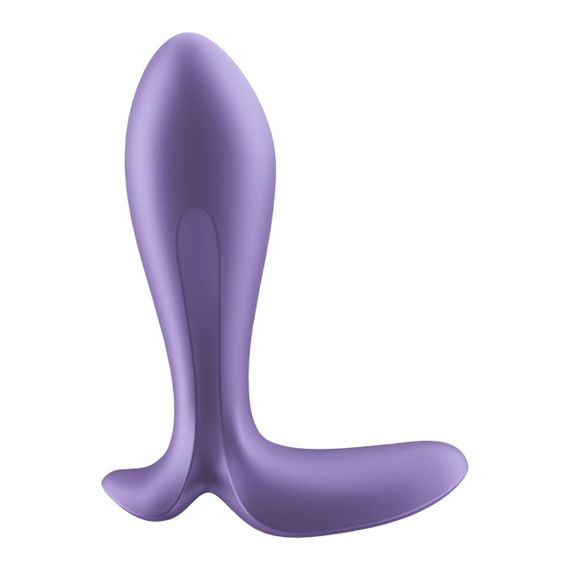 Анальна пробка Satisfyer Intensity Plug Purple силіконова водонепроникна вібропробка з 12 режимами | Зображення 4