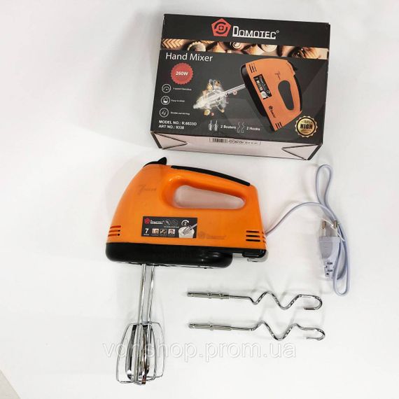 Міксер побутовий кухонний DOMOTEC R6633O 260 Вт, Міксер для зручного приготування їжі OG-19 | Зображення 2