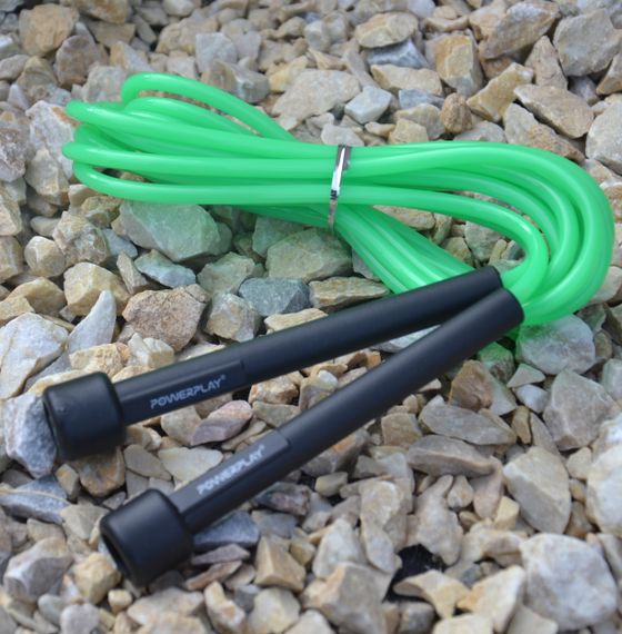 Скакалка PowerPlay 4201 Basic Jump Rope Зелена (2,8m.) | Зображення 3