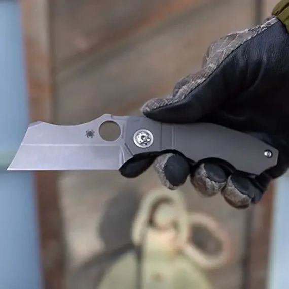Ніж Spyderco Stovepipe CPM 20CV Titanium | Зображення 4