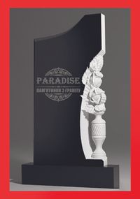 Одинарный эксклюзивный фрезерный памятник из гранита