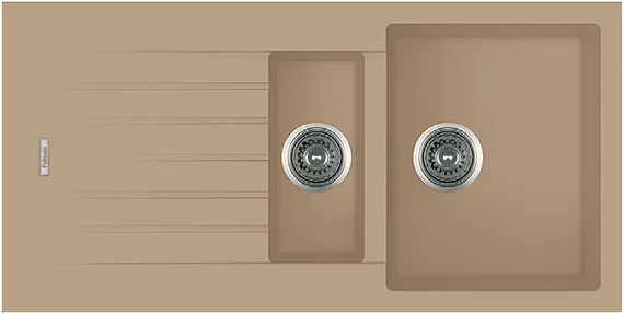 Кухонна мийка Fabiano Classic 100x50x15 Beige 8221.301.0521