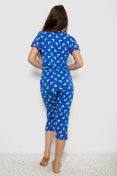 Жіноча піжама з принтом, колір синій, 243R19014 | Зображення 3