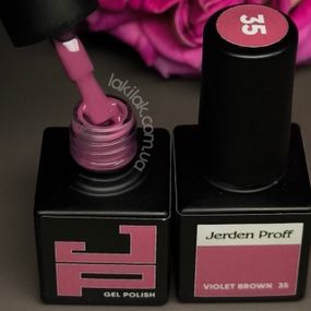 Гель-лак Jerden Proff №35 (фіолетово-коричневий) 5 мл