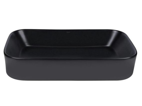 Комплект Qtap Scorpio: Раковина накладна прямокутна 550х390х120 мм Matt Black + Донний клапан PU03 (QT14112243MBN47298) | Зображення 5