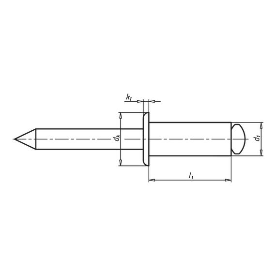 Витяжна заклепка зі збільшеним циліндричним бортиком | Зображення 2