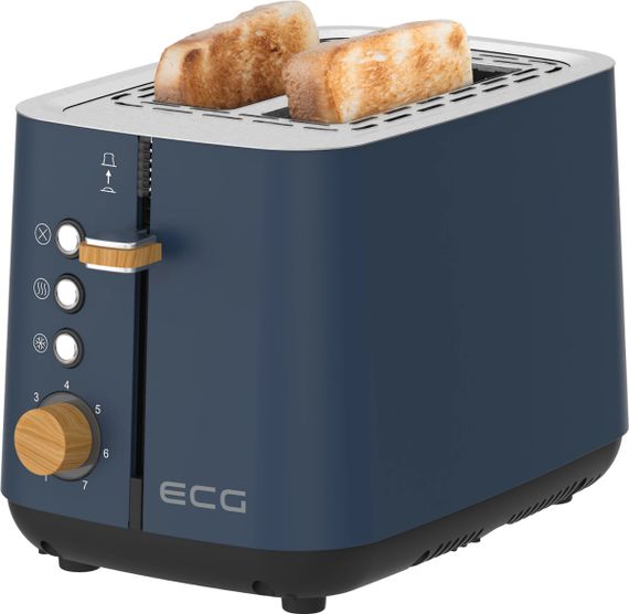 Тостер EСG ST 2768 Timber Petrol 780-925 Вт синій | Зображення 6