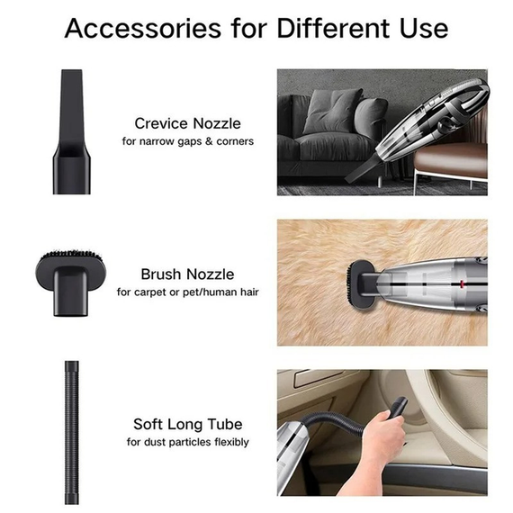 Пылесос автомобильный VACCUM CLEANER E-6 XL-830 | Зображення 3