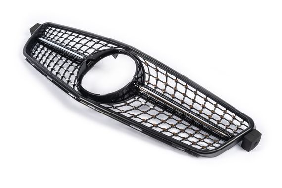 Передняя решетка Diamond Black для Mercedes C-class W204 2007-2015 гг | Зображення 1