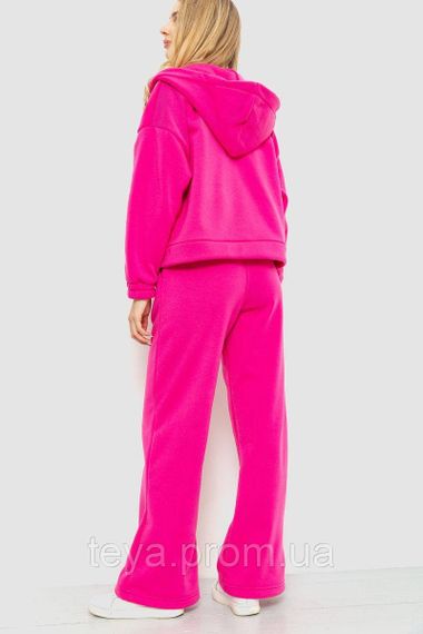 Спортивный костюм женский на флисе, цвет розовый, размер L-XL FA_008219 | Зображення 3