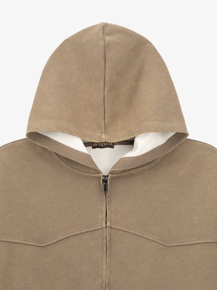 Худі однотонний чоловічий GENUA G01220-0004 XL Бежевий shop (2000999464706) | Зображення 1