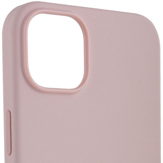 Чохол Silicone case (AAA) full with Magsafe для Apple iPhone 14 Pro Max (6.7") Рожевий / Chalk Pink | Зображення 2