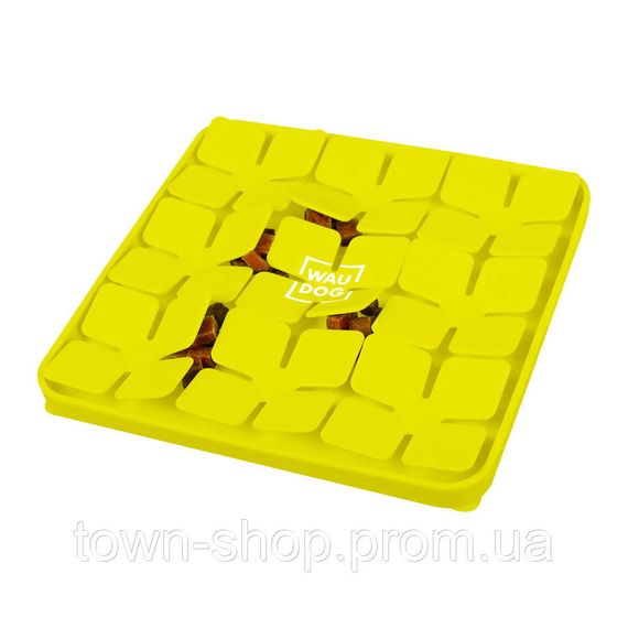 Коврик для поиска корма WAUDOG Silicone, 205х205х17 мм, желтый | Зображення 3