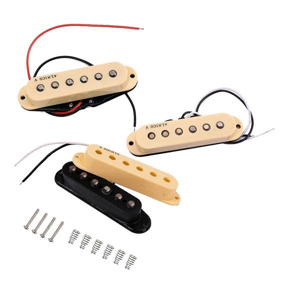 Set вінтажних синглів датчики Alnico 5 для електрогітари Fender Stratocaster squer Cort Ibanes Shur LTD ESP | Зображення 1