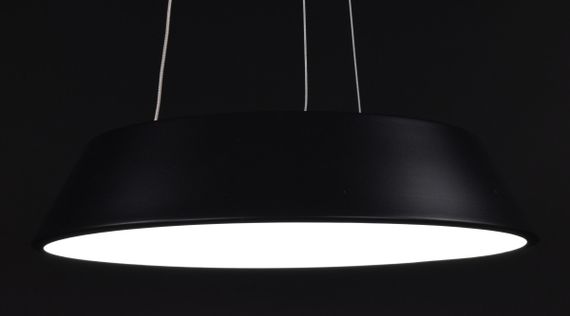 Люстра світлодіодна підвісна LED світильник для квартири на стелю лед з пультом 27567 Чорний 20-90х40х40 см. | Зображення 4