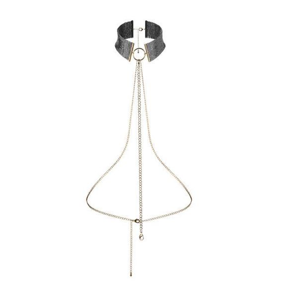 Намисто-комір Bijoux Indiscrets Desir Metallique Collar, Black