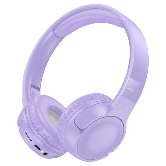 Накладні бездротові навушники BOROFONE BO32 Show Purple