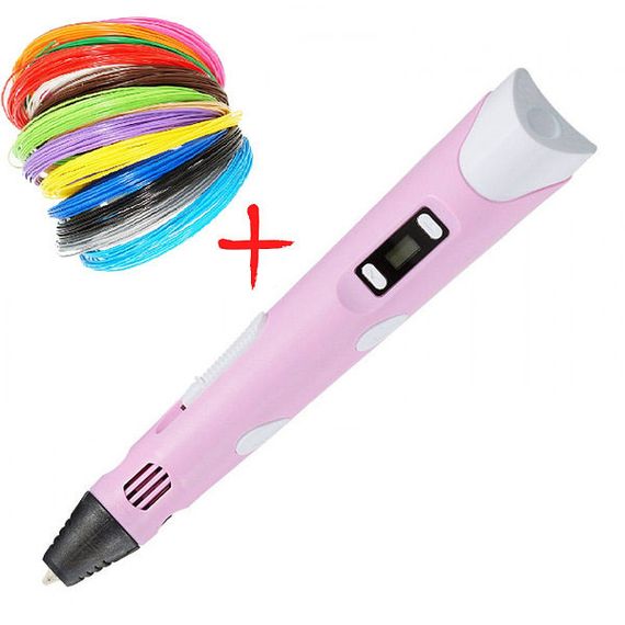 Детская 3d ручка для рисования 3D ручка Smart 3D Pen 2 розовая | DJ-178 Триде ручка | Зображення 9