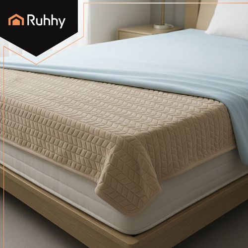 Электроодеяло с подогревом RUHHY 180×130 см, 10 режимов, бежевое | Зображення 3