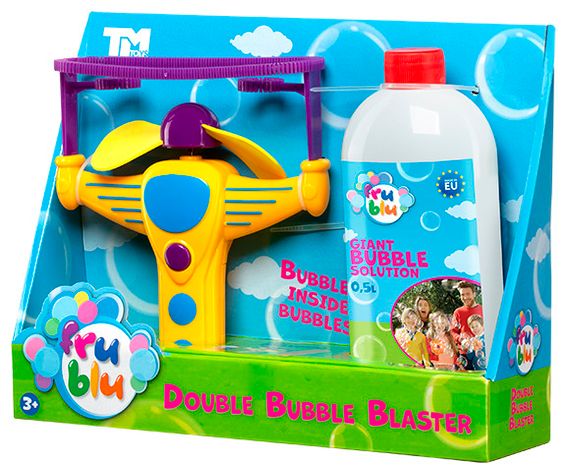 Мильні бульбашки Бластер Подвійний з розчином 0.5 л. FRU BLU
