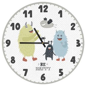 Часы настенные круглые Be happy 36 см (CHR_P_20A006)