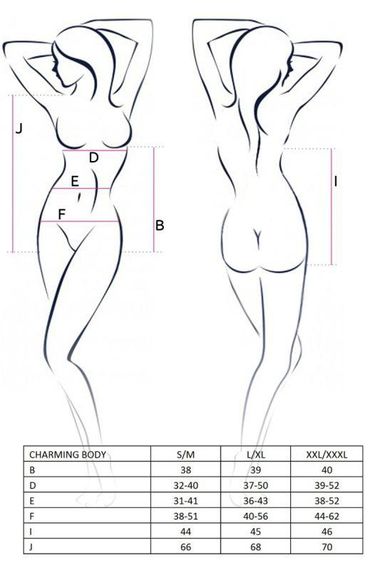 Боди Passion CHARMING BODY S/M, black sexstyle | Зображення 2