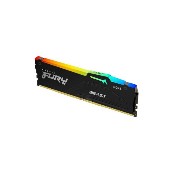 Модуль пам'яті для комп'ютера DDR5 16GB 5200 MHz Beast RGB AM5 Black Kingston Fury (ex.HyperX) (KF552C36BBEA-16) | Зображення 1